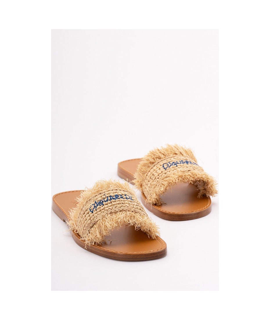 サンダル・ミュール Dsquared2 Frayed Slide Sandals Dsquared2 Frayed Slide Sandals | italist