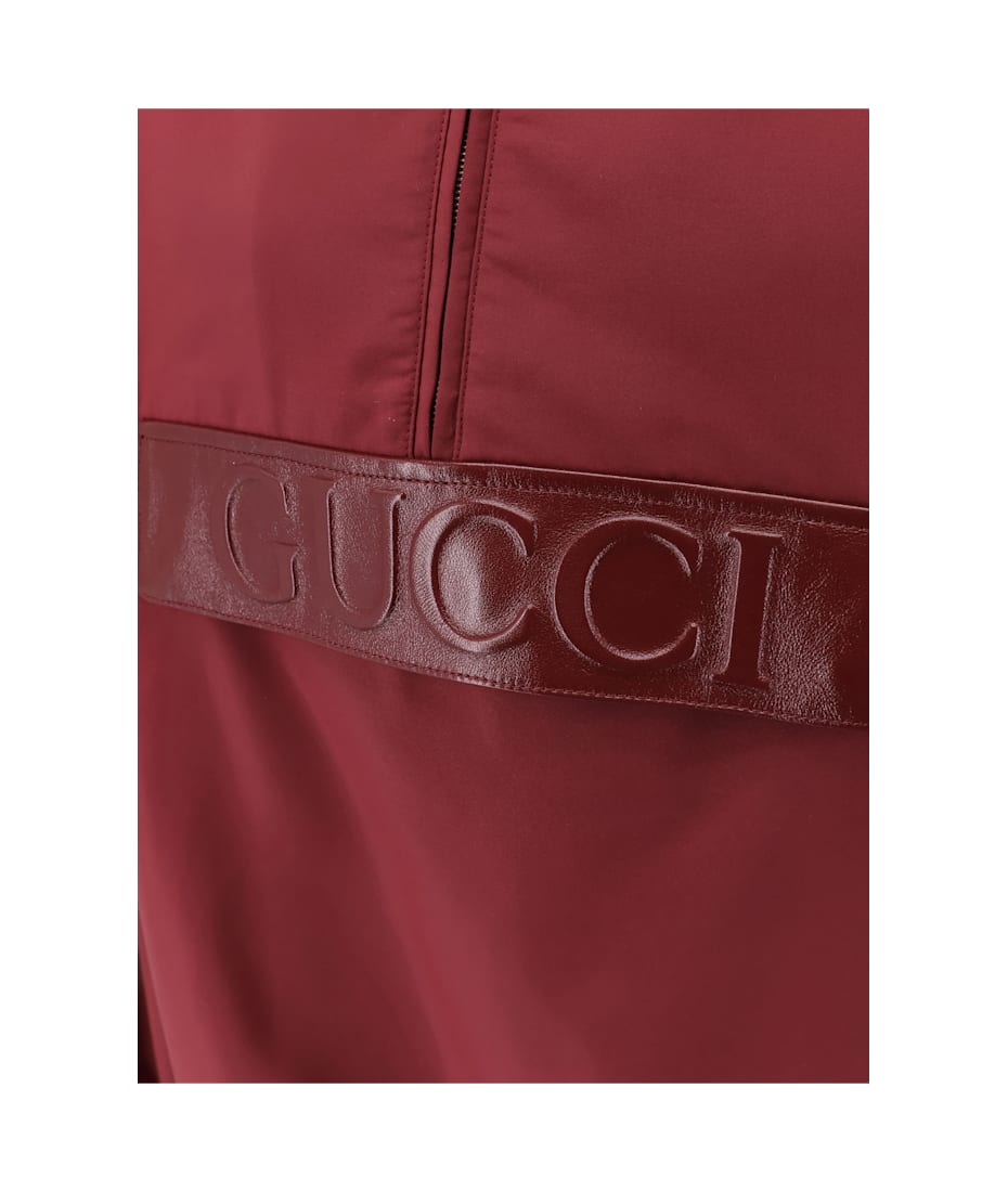 ジャケット GUCCI Gucci rosso ancora technical gabardine jacket Rosso Gucci Rosso Ancora Technical Gabardine Jacket | italist
