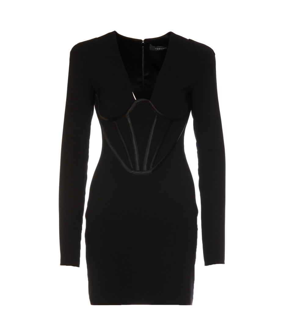 black ripped mini dress Distressed Mini Dress (S62DA0030-M13070-BLACK)