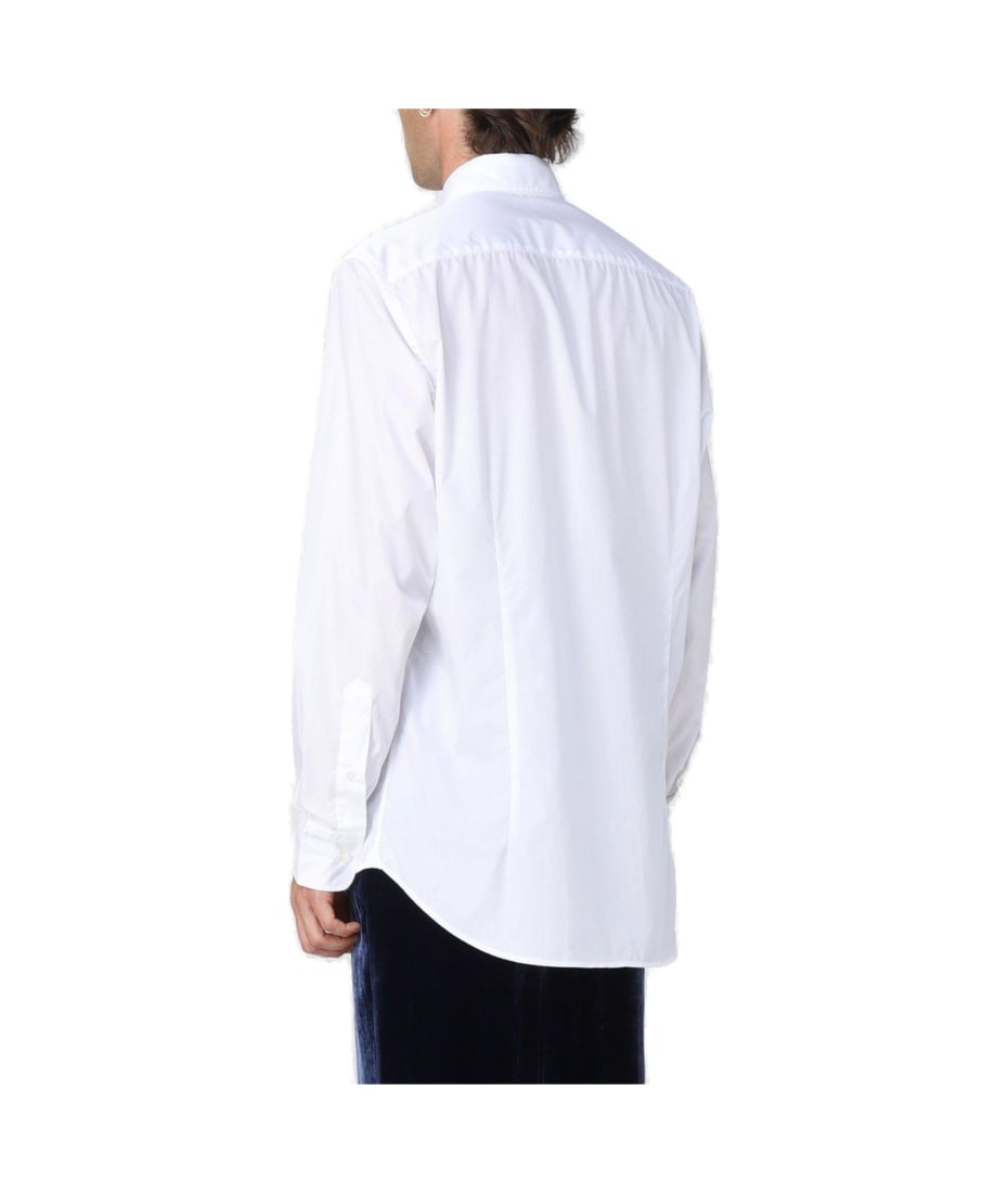 Etro Logo-embroidered Button-up Shirt Etro - WHITE