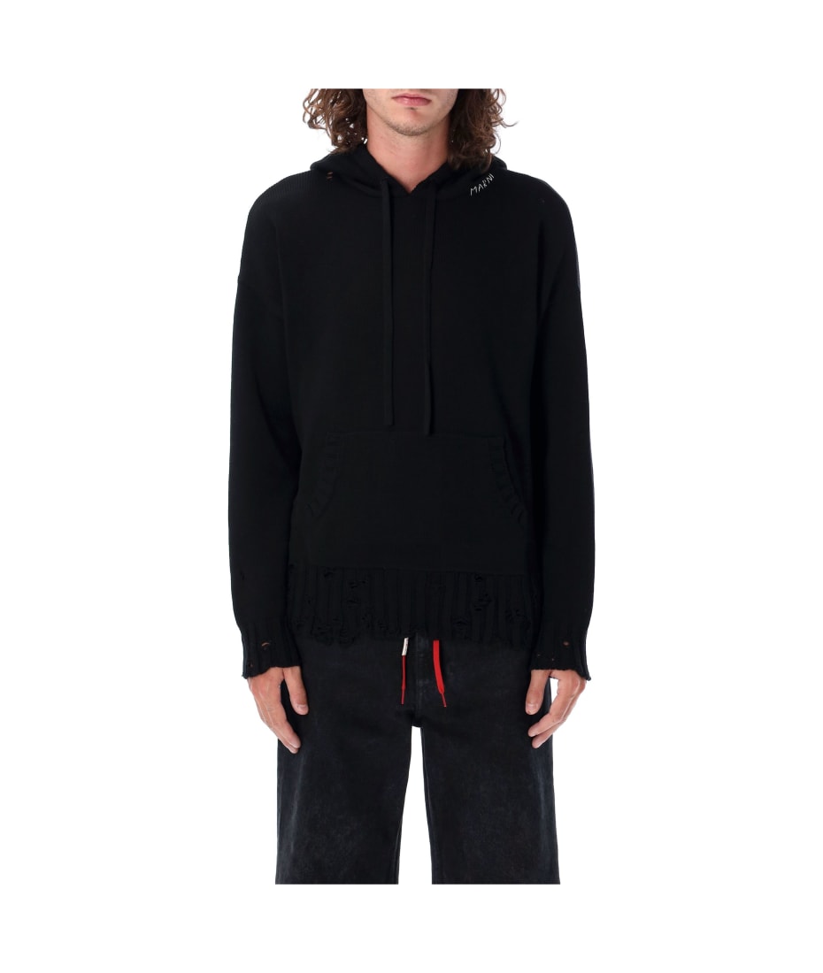 パーカー・フーディ Marni Hooded Broken Knit hoodie Marni Hooded Broken Knit | italist