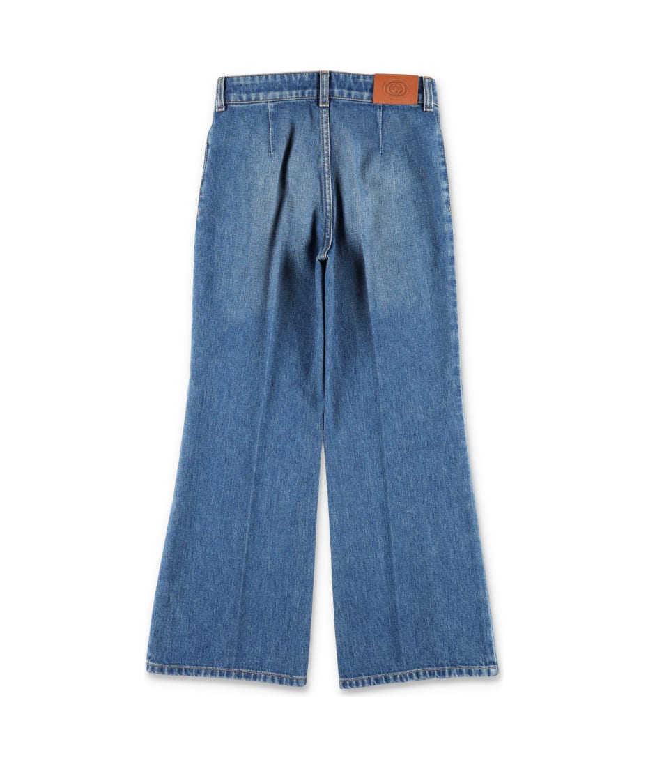 デニム・ジーパン GUCCI SS24 'Morsetto' jeans (760028XDCU6 4447) Gucci 'morsetto' Jeans | italist
