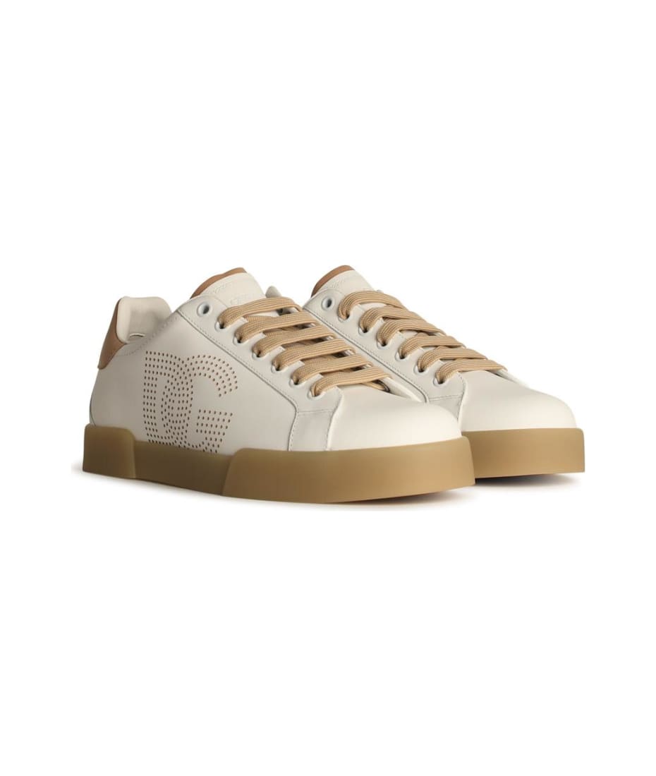スニーカー DOLCE & GABBANA Men Sneakers White CS2036A1065 80001 Dolce & Gabbana Chic White Leather Sneakers for Men's Men