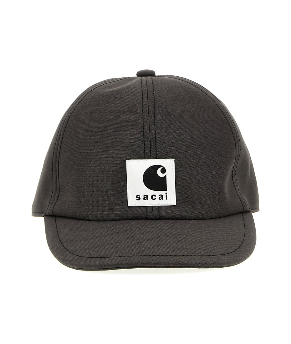 sacai Carhartt キャップ　前年度　ブラック sacai Carhartt WIP Cap BLACK サカイ カーハート 黒 - メルカリ