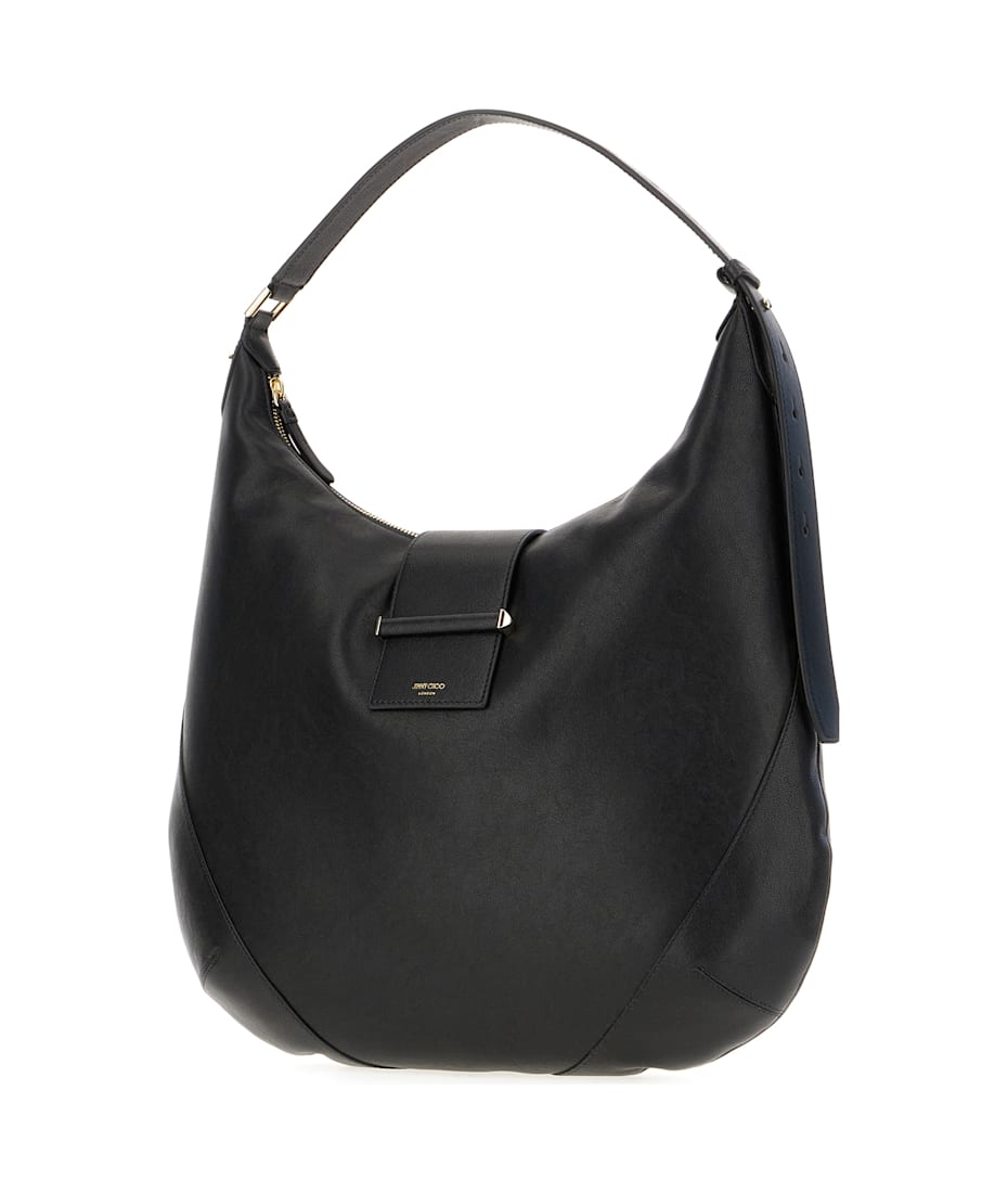 Jimmy Choo Black Leather Shoulder Bag ショルダーバッグ 通販