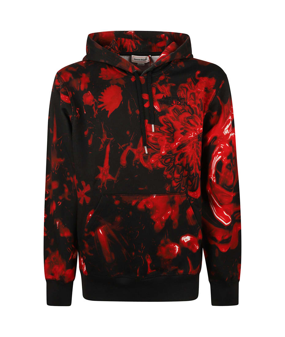 【送料&関税込】Alexander McQueen Printed Hooded Sweatshirt Alexander McQueen Printed Hoodie | italist