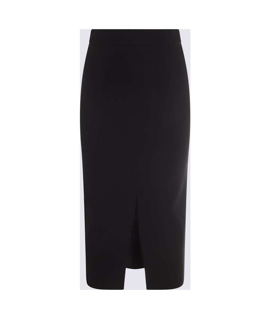 【送料&関税込】Max Mara Black Losanna Midi Skirt Max Mara Black Losanna Midi Skirt | italist
