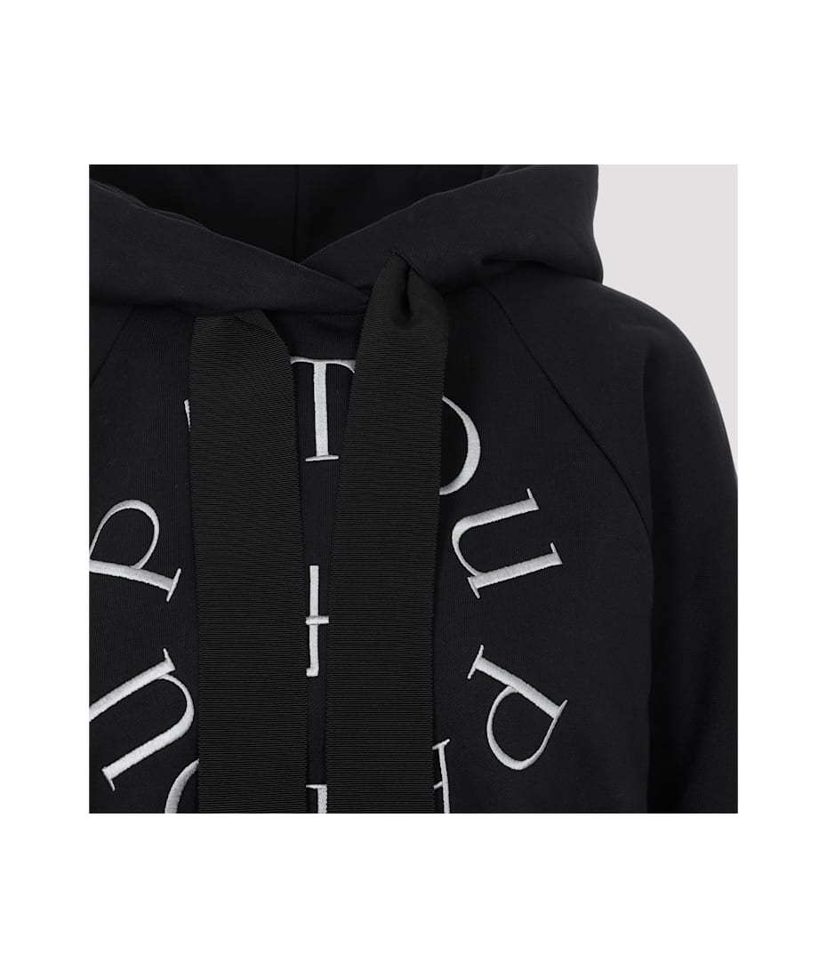Patou Cropped Medallion Logo Hoodie | italist