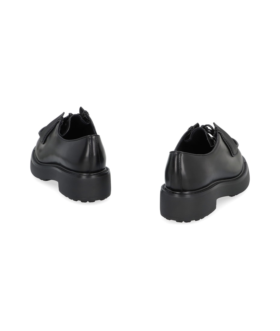 Prada Leather Lace-up Shoes | italist Prada Leather Lace-up Shoes | italist