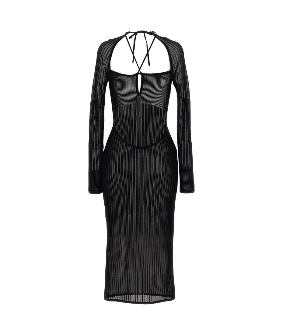 【関税込み】NENSI DOJAKA Ribbed long dress Nensi Dojaka Ribbed Long Dress | italist