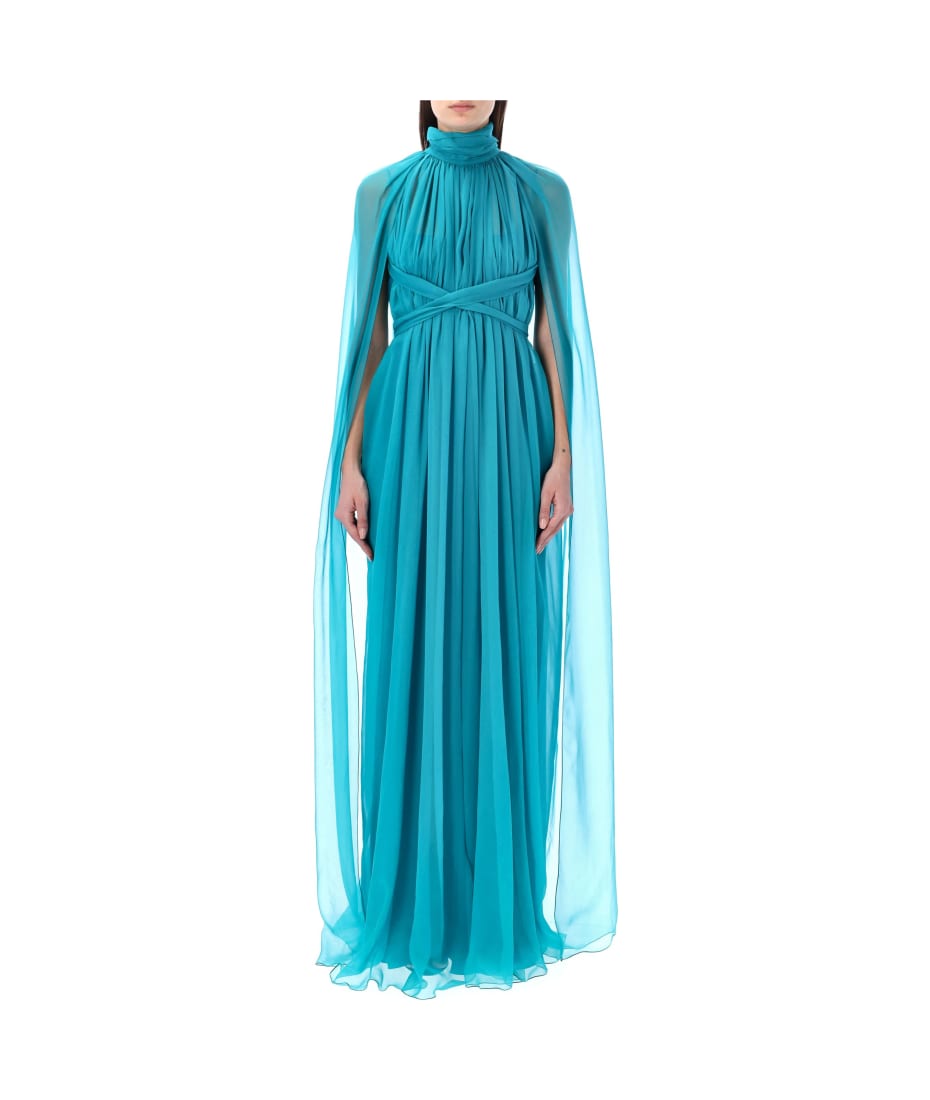 Alberta Ferretti Chiffon Long Dress | italist Alberta Ferretti Chiffon Long Dress | italist