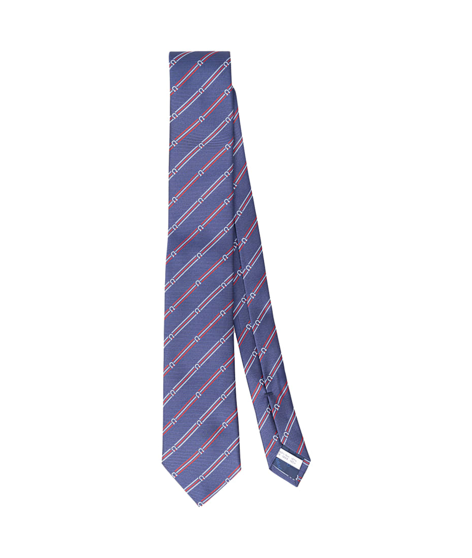 LouisVuitton & SalvatoreFerragamoネクタイset Seal print silk tie - Men | Ferragamo