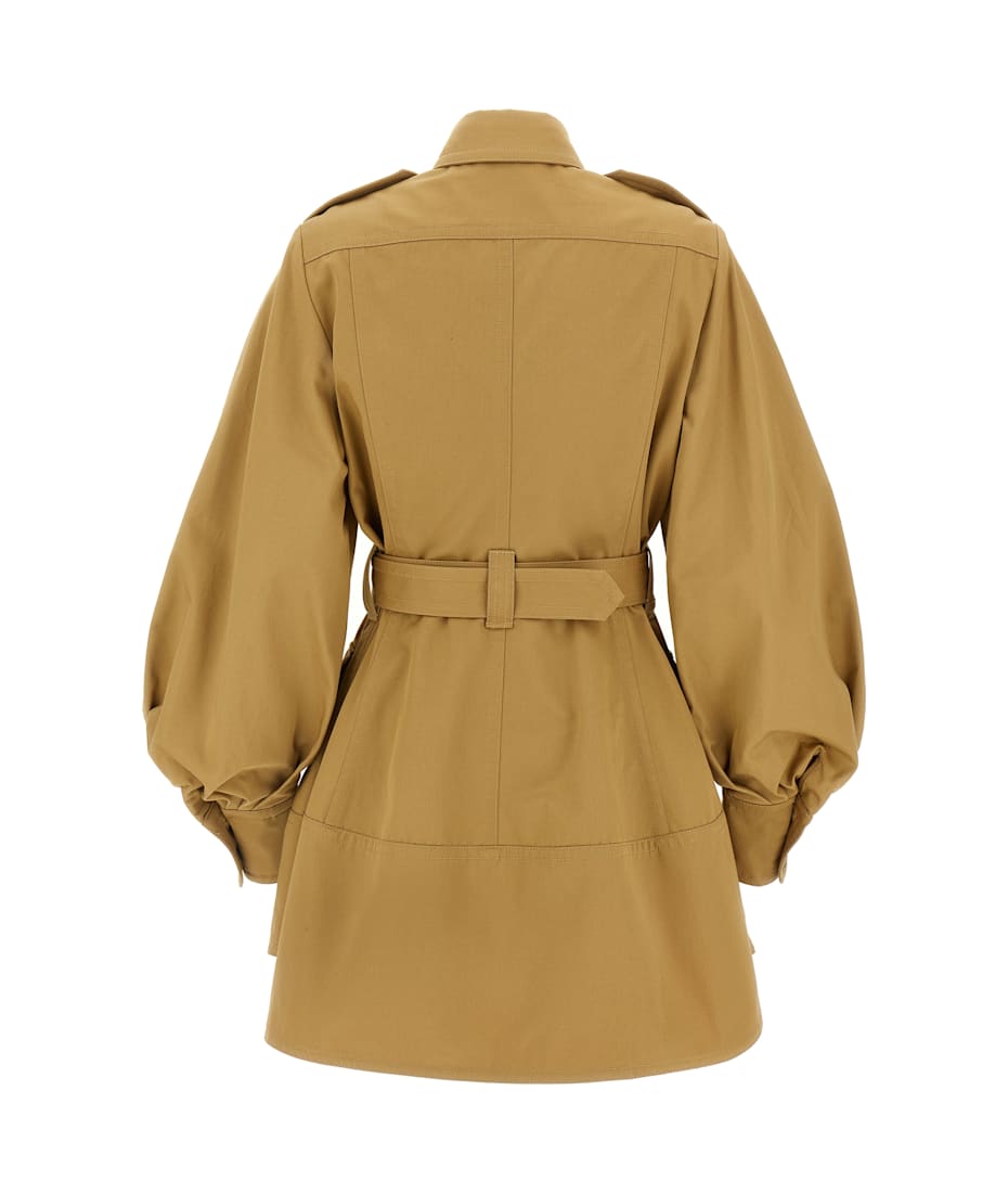 knee length dresses for ladies Zimmermann Illuminate Metallic Frill Mini, Metallic Gold, Size 1