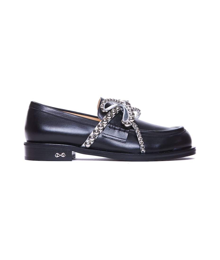 フラットシューズ Mach & Mach 'Crystal Studs' Loafers Mach & Mach Crystal Studs Loafers | italist