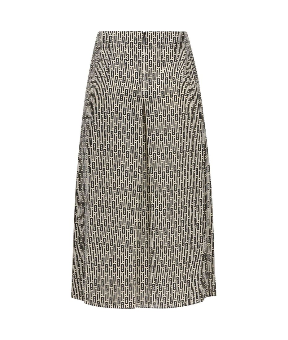 Fendi Printed Silk Skirt | italist