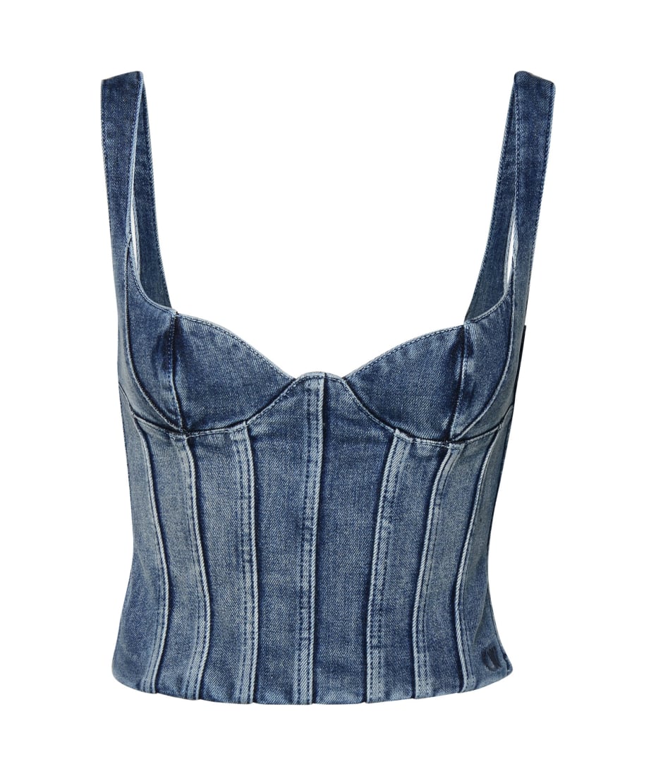 【送料&関税込】Off-White Denim Bustier Top Off-White Denim Bustier Top | italist