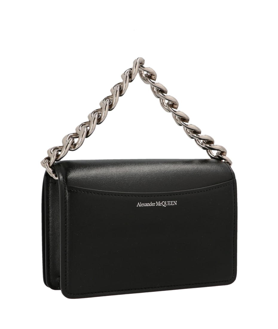 ☆Alexander McQUEEN☆ THE FOUR RING レザー ショルダーバッグ アレキサンダー・マックイーン“4つのリング”が輝く新作バッグ