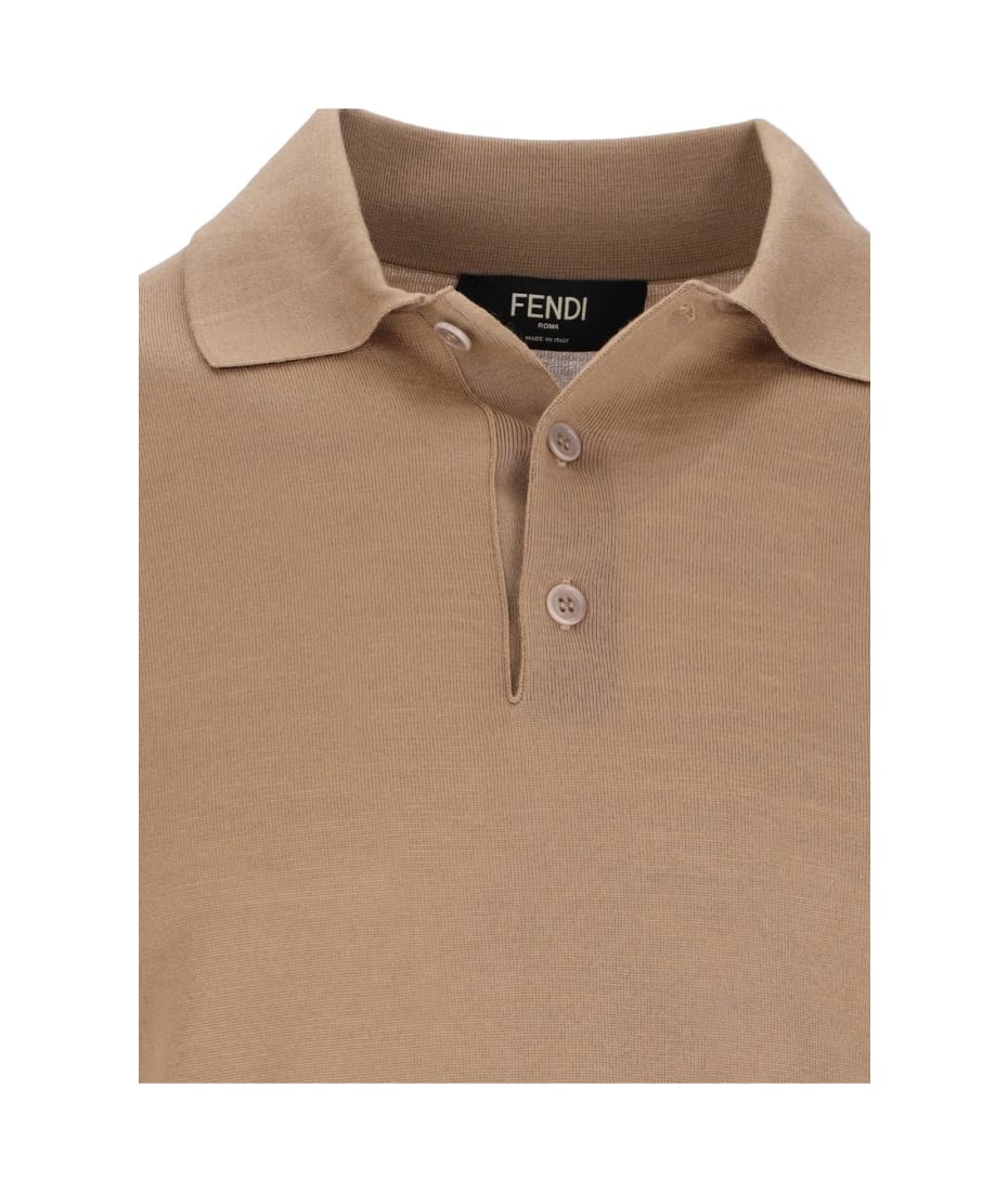 【送料&関税込】Fendi Logo Knit Polo Shirt Fendi Logo Knit Polo Shirt | italist