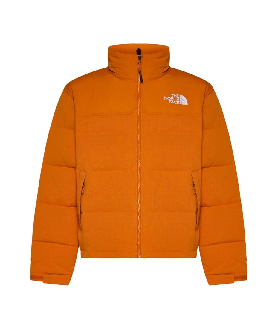 The north face orange fashion nuptse