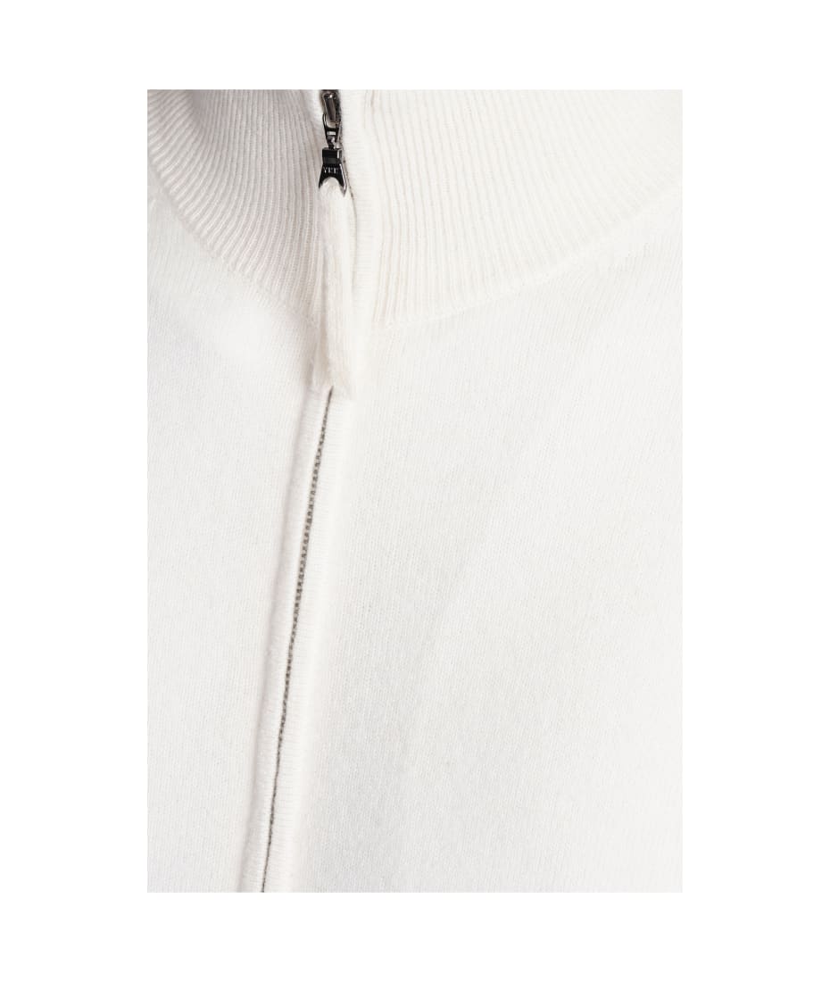 Laneus Knitwear In White Cashmere - white