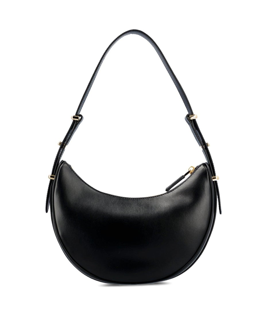 Prada Triangle Logo Plaque Moon Shaped Shoulder Bag