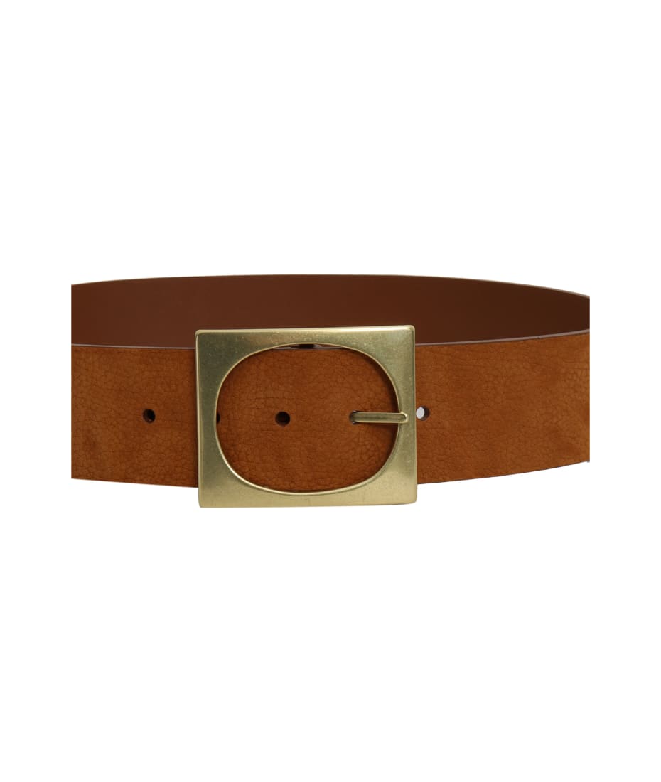 Nabucco Tan nubuck leather reversible belt 5 cm