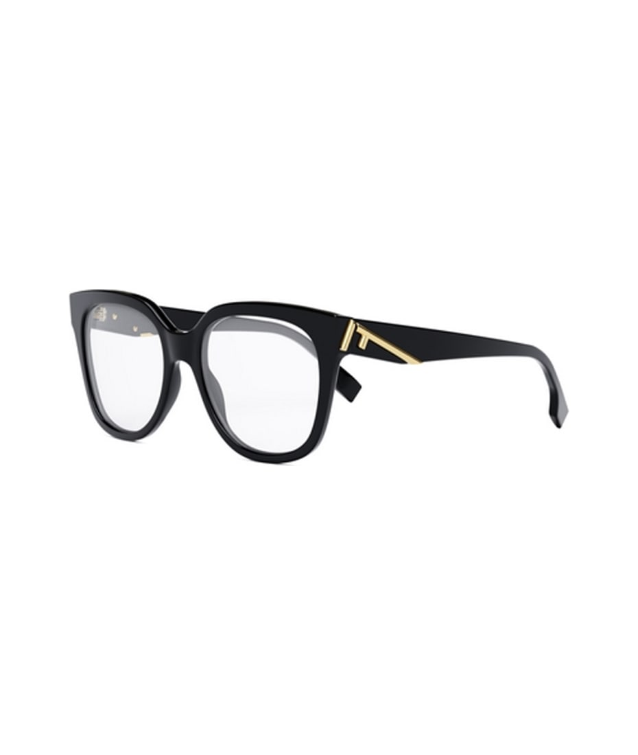 【送料&関税込】Fendi Fe50064i 001 Glasses FENDI FE50064I FE 50064I 001 Black Frame Eyeglasses 53-16
