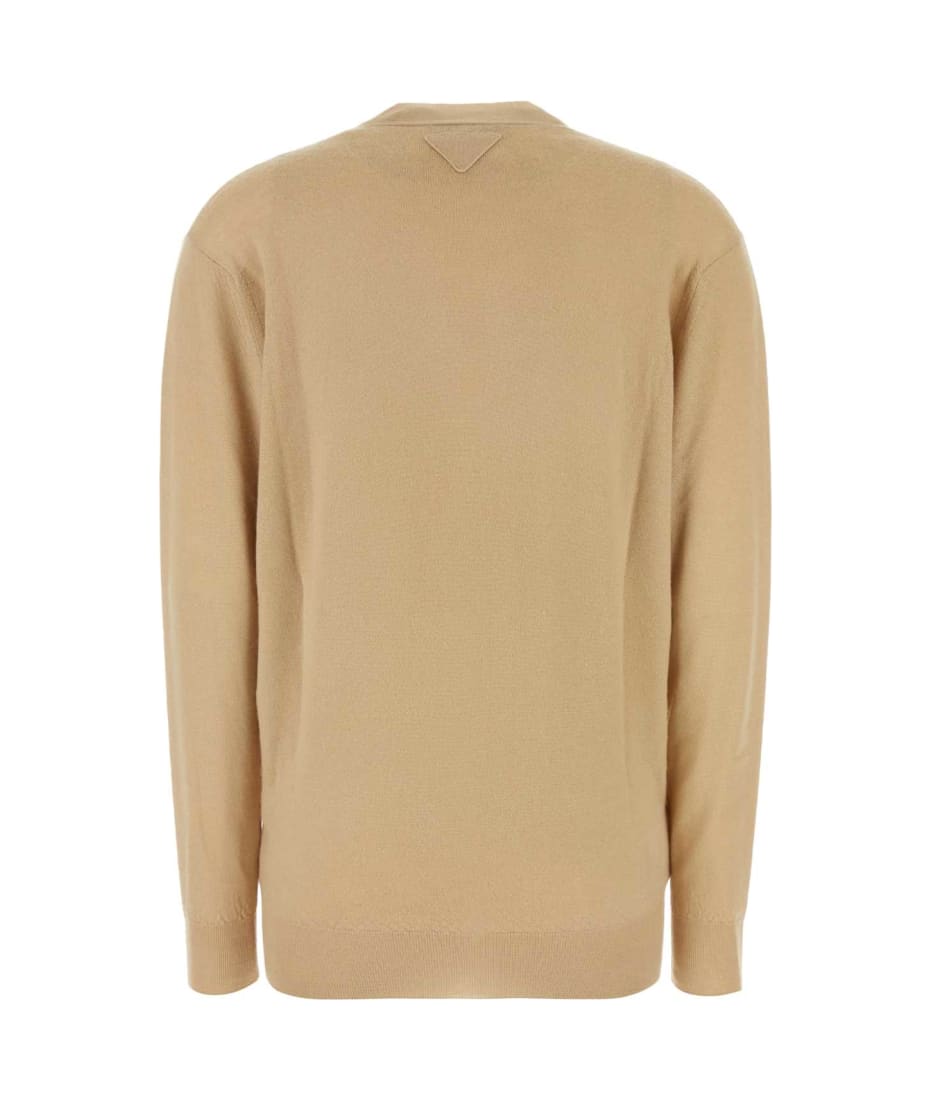 Prada Beige Cashmere Cardigan | italist