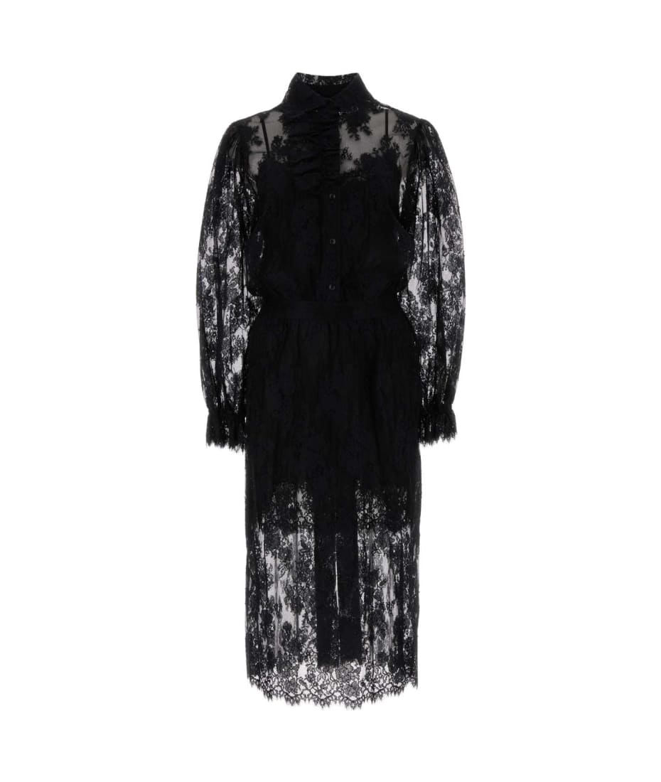 Ermanno Scervino Black Lace Dress | italist Ermanno Scervino Black Lace Dress | italist