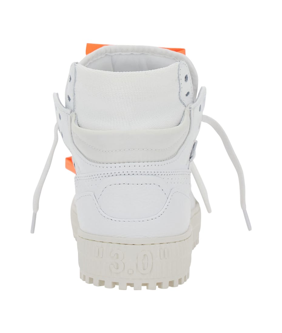 Off-White '3.0 Off Court' White Low Top Sneakers With Zip Tie Tag