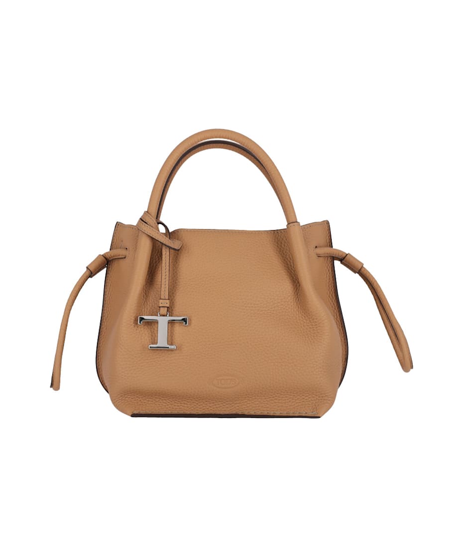 VIP.TOD'S SMALL BUCKET BAG IN SMOOTH LEATHER 関税送料込 Woman MULTICOLOUR Bucket Bag in Leather Small
