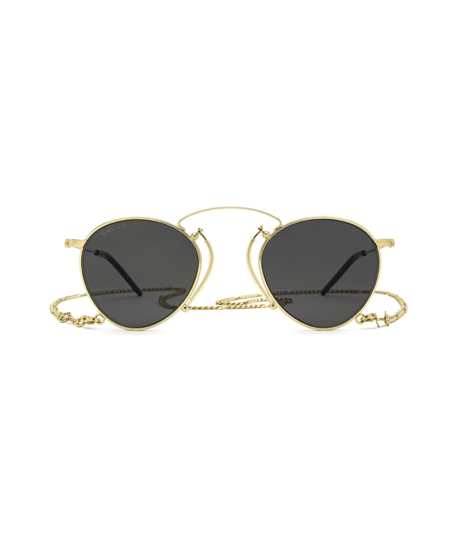 Gucci GG1457S Men Sunglasses - Gold