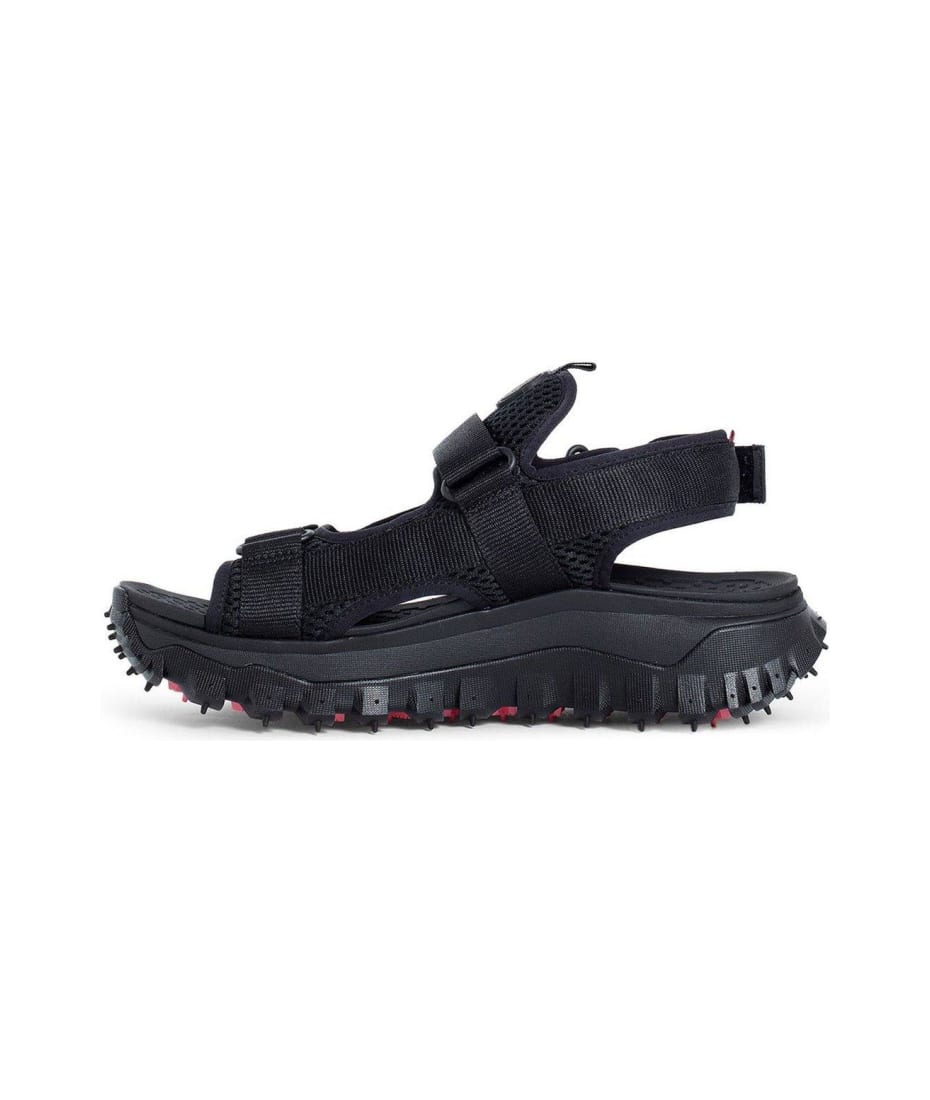 Moncler Trailgrip Vela Slingback Sandals - Black