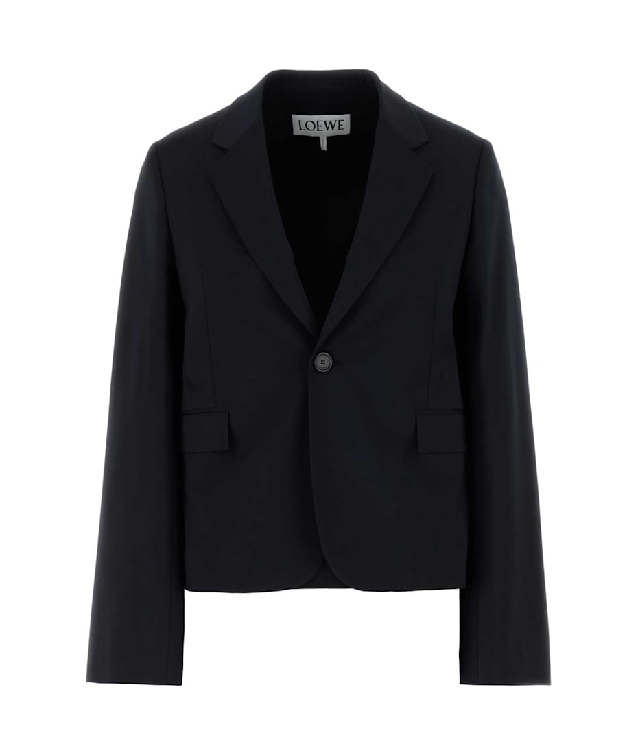 ジャケット LOEWE Midnight blue wool blazer (S540Y03XAZ DARKNAVYBLUE) Loewe Midnight Blue Wool Blazer | italist