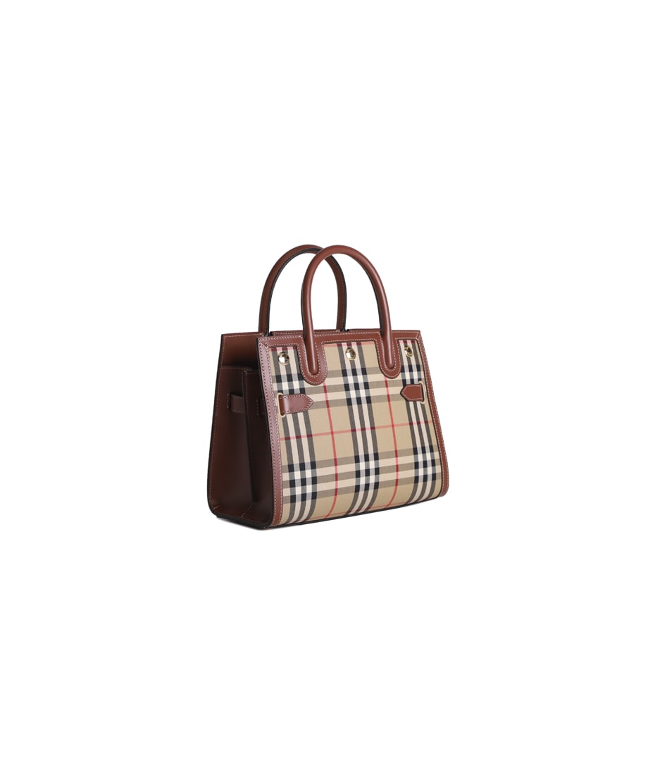 Burberry Mini Title Bag With Vintage Check Motif