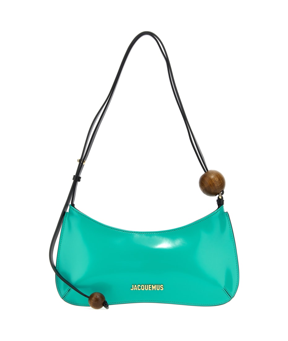 VIP【送料関税込】JACQUEMUS LE GRAND BISOU PERLE SHOULDER BAG Jacquemus Le Grand Bisou Perle Leather Shoulder Bag