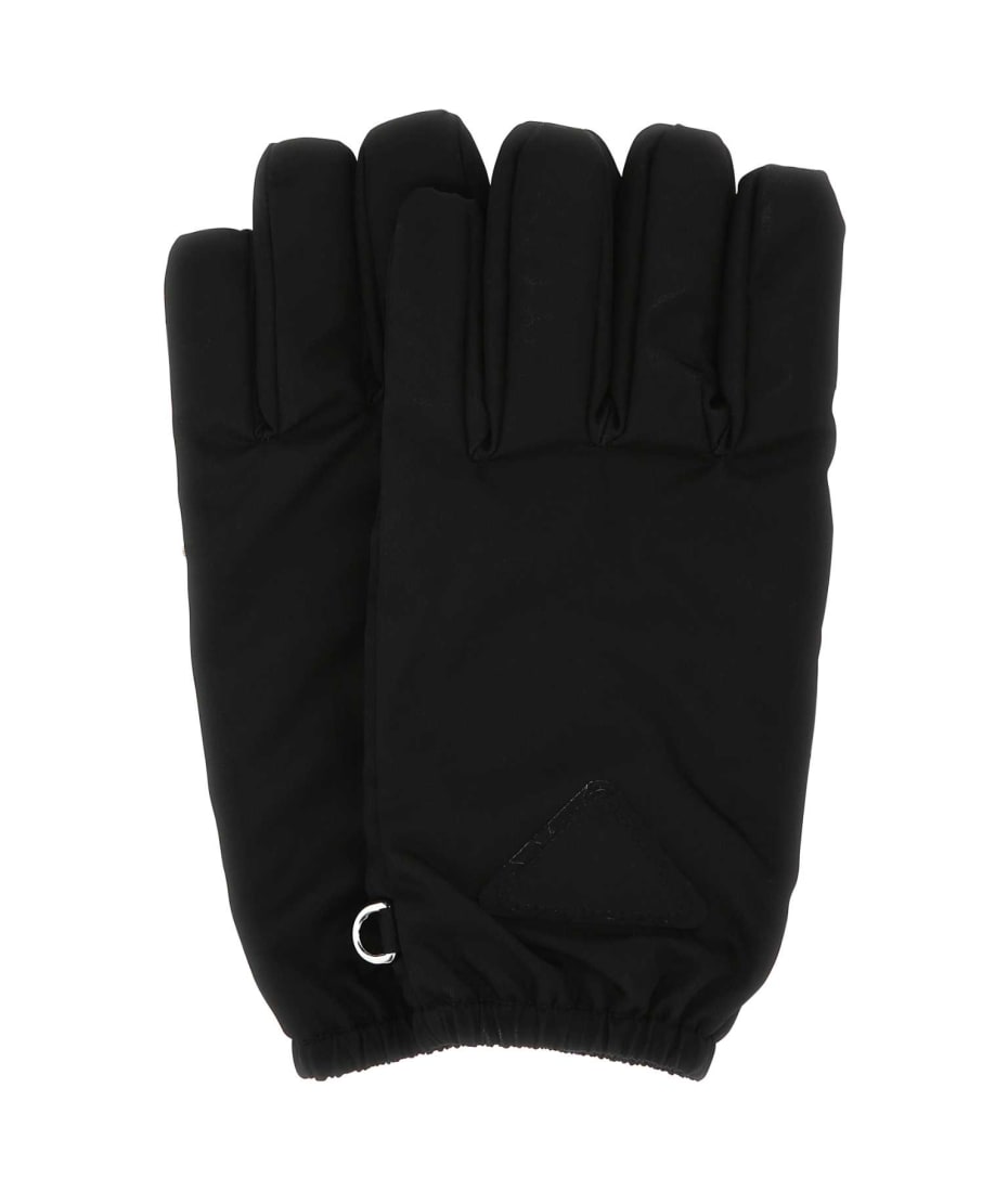 手袋 PRADA GLOVE (1GG1902CNW F0002) Prada Black Re-nylon Gloves | italist