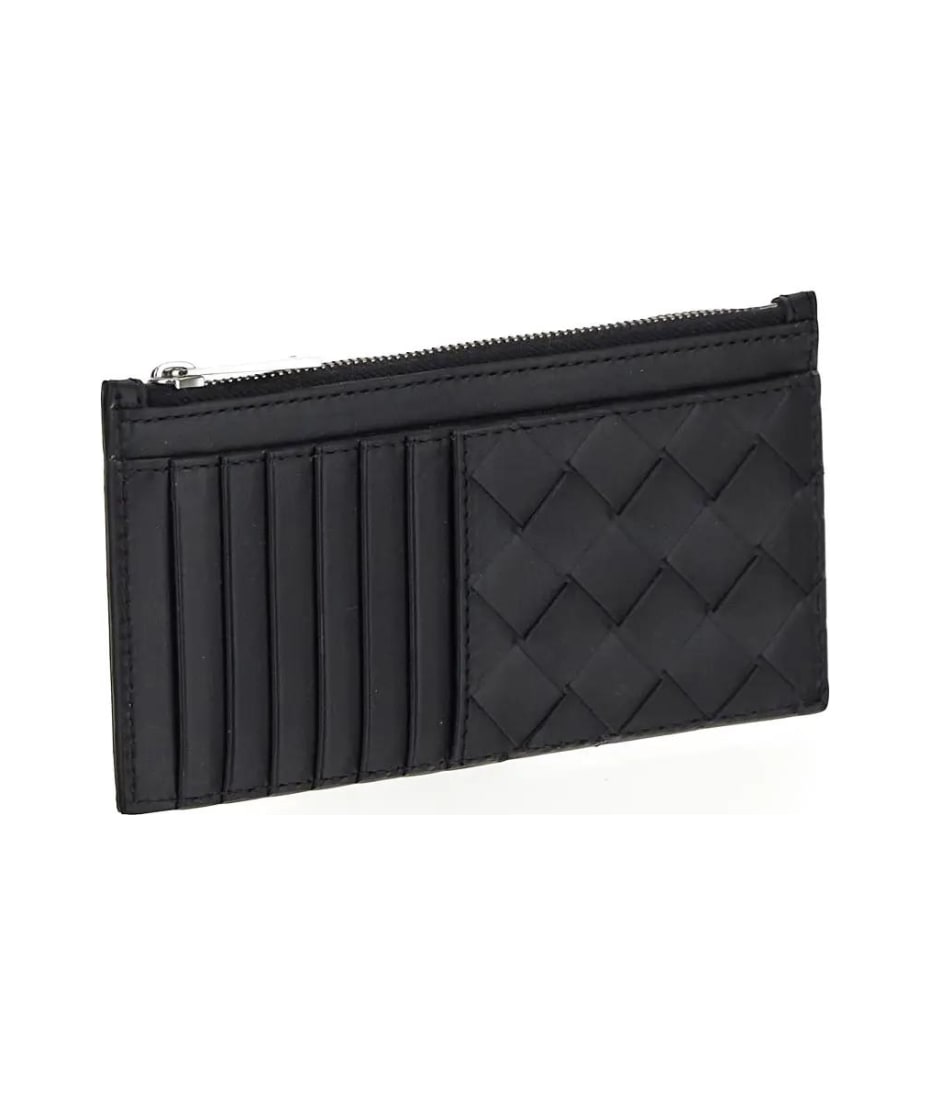 ★BOTTEGA VENETA★ Intrecciato Long Zipper Card Holder Black Medium-814644VCQC48425_A.jpg?v=1