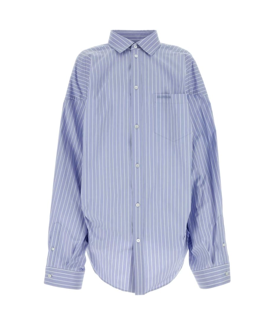 Balenciaga Embroidered Poplin Oversize Shirt | italist
