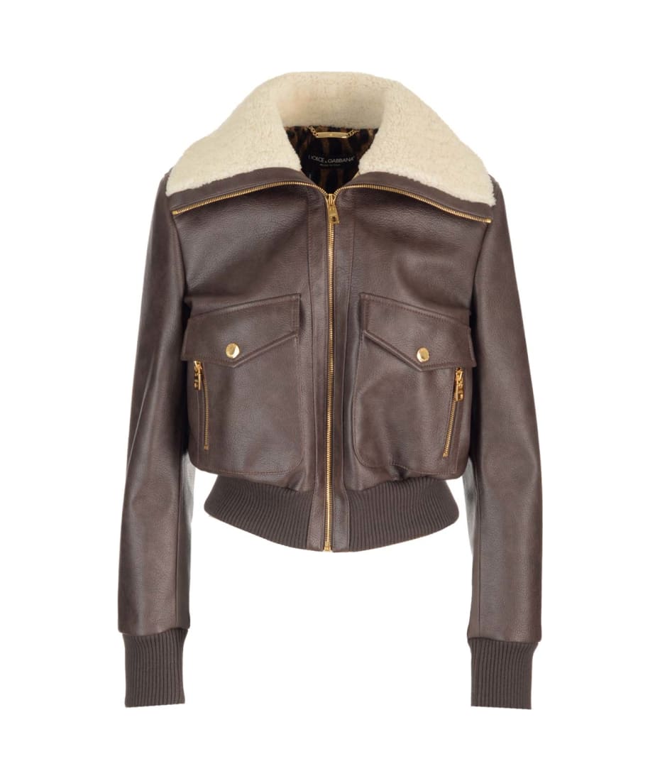 Dolce and clearance gabbana shearling jacket