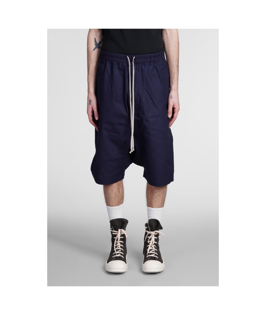 DRKSHDW Drawstring Pods Shorts In Blue Cotton | italist, ALWAYS
