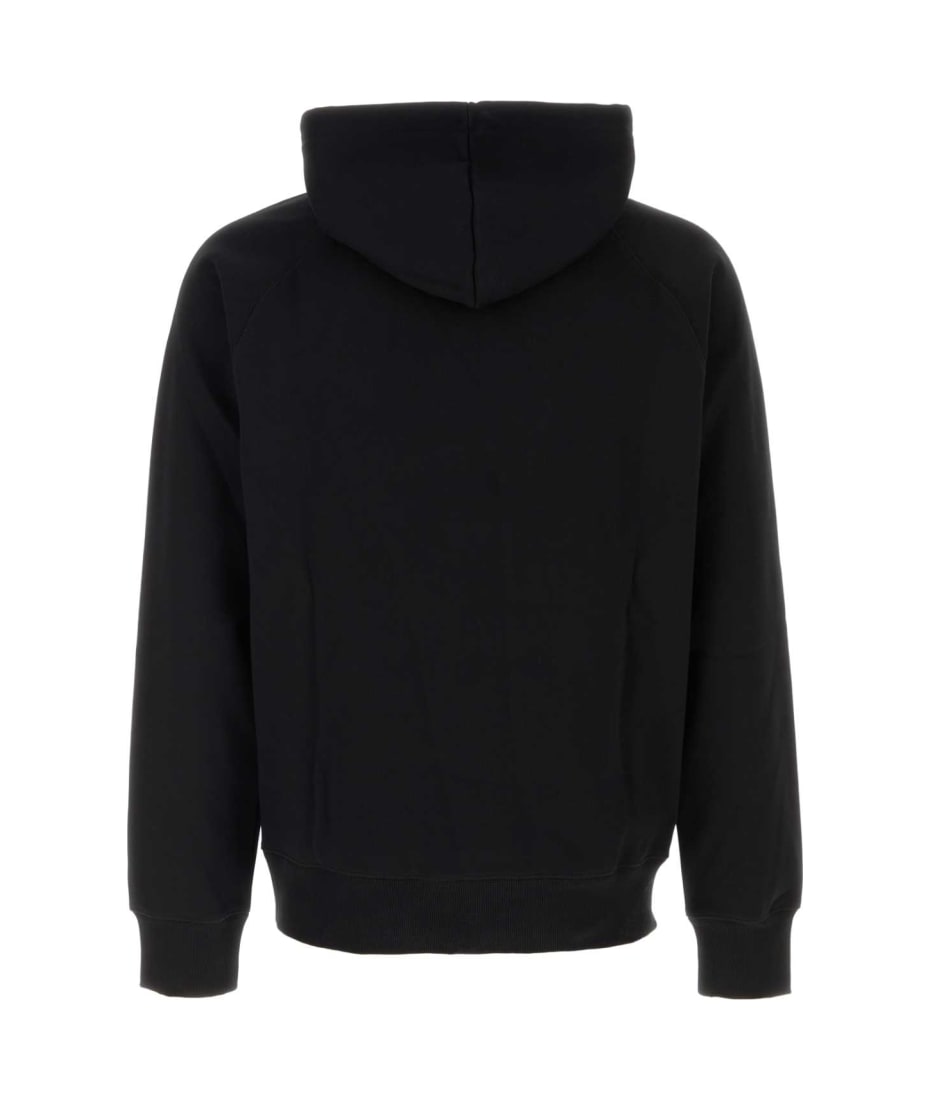 パーカー・フーディ Carhartt Black cotton blend Hooded Chase Sweat CARHARTT WIP HOODED CHASE SWEATSHIRT - BLACK - PLA Skateboarding