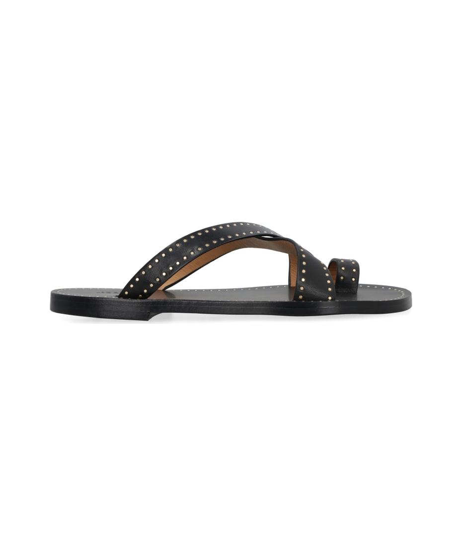 Isabel Jinsay Leather Flat Sandals | ALWAYS LIKE A SALE