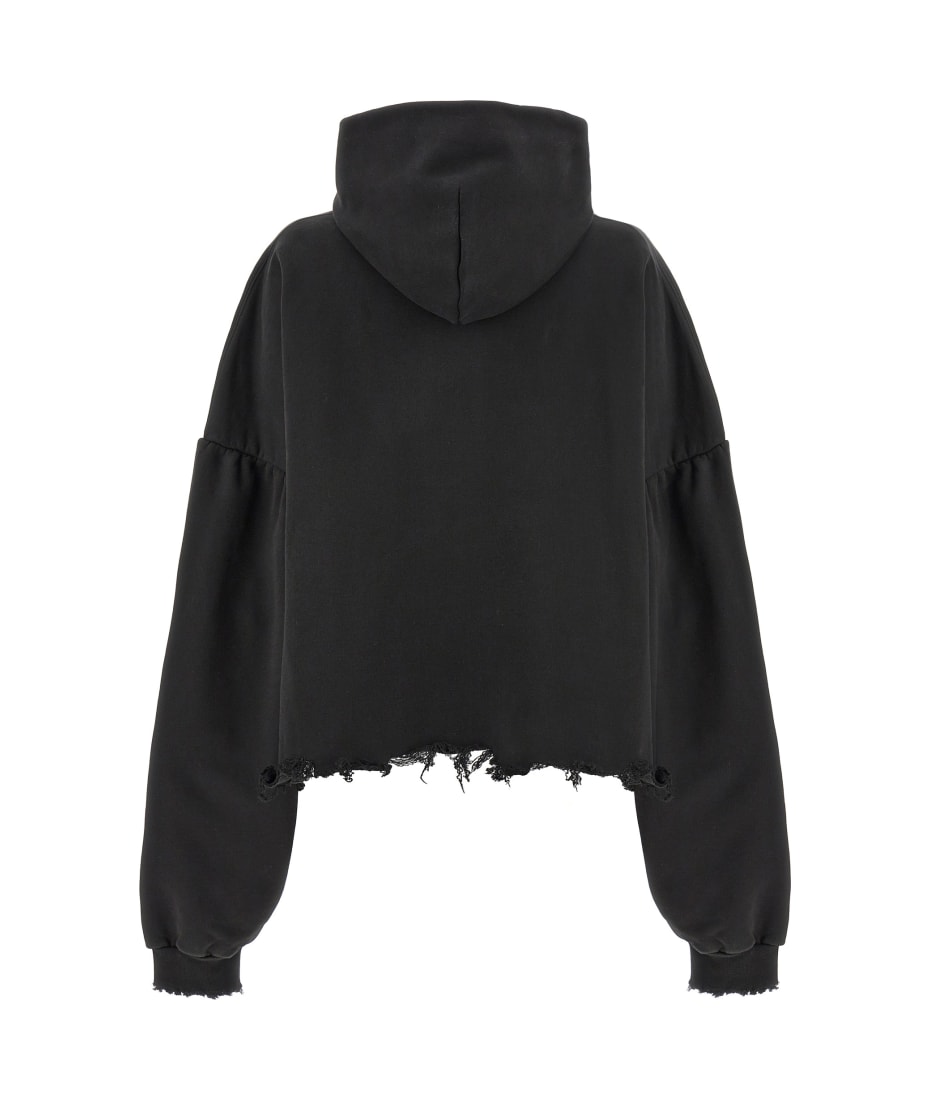Balenciaga Logo Embroidery Hoodie | italist Balenciaga Logo Embroidery Hoodie | italist