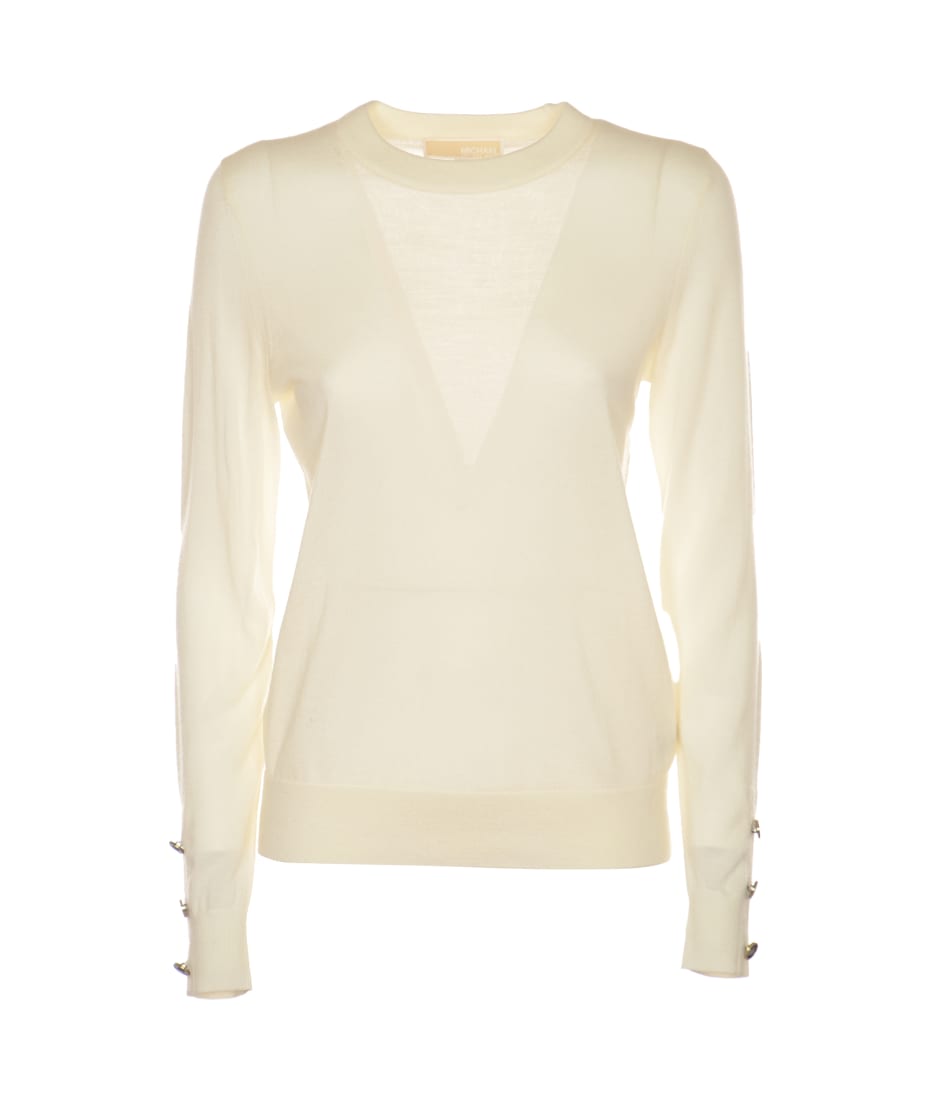 Michael Kors Button Embellished Plain Sweater | italist, ALWAYS LIKE A SALE