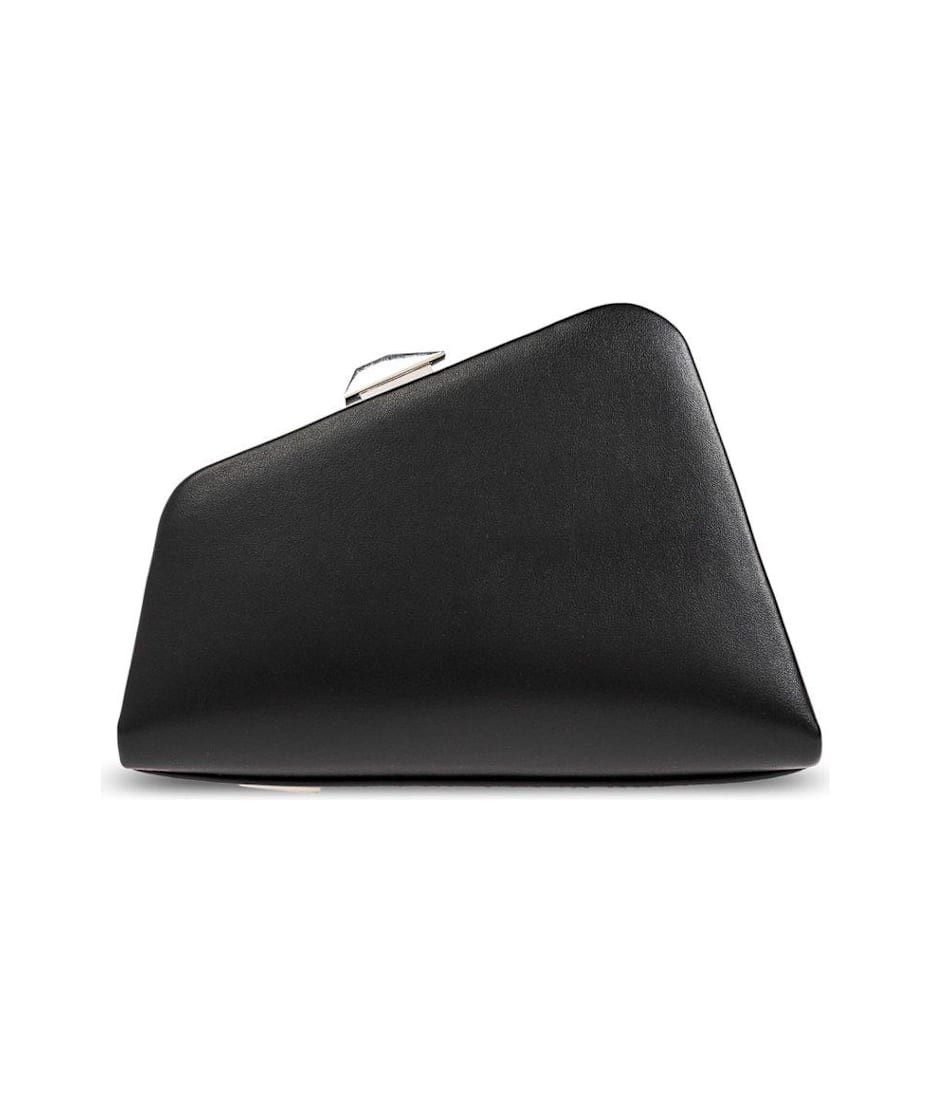 トートバッグ THE ATTICO Embellished Leather Midnight Clutch Midnight Mini embellished leather clutch in yellow - The