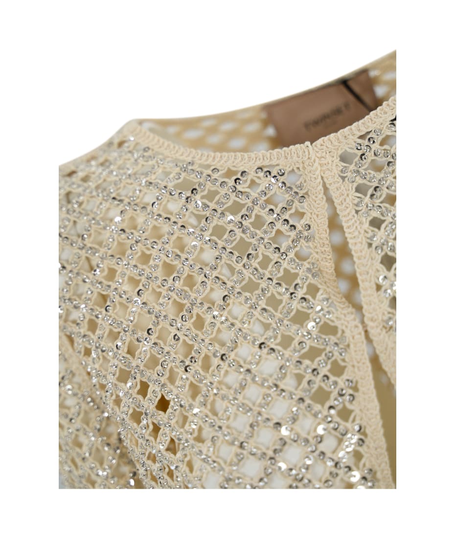 pois double mesh Cardigan【beige】 受注予約 double mesh Cardigan【beige】 | pois