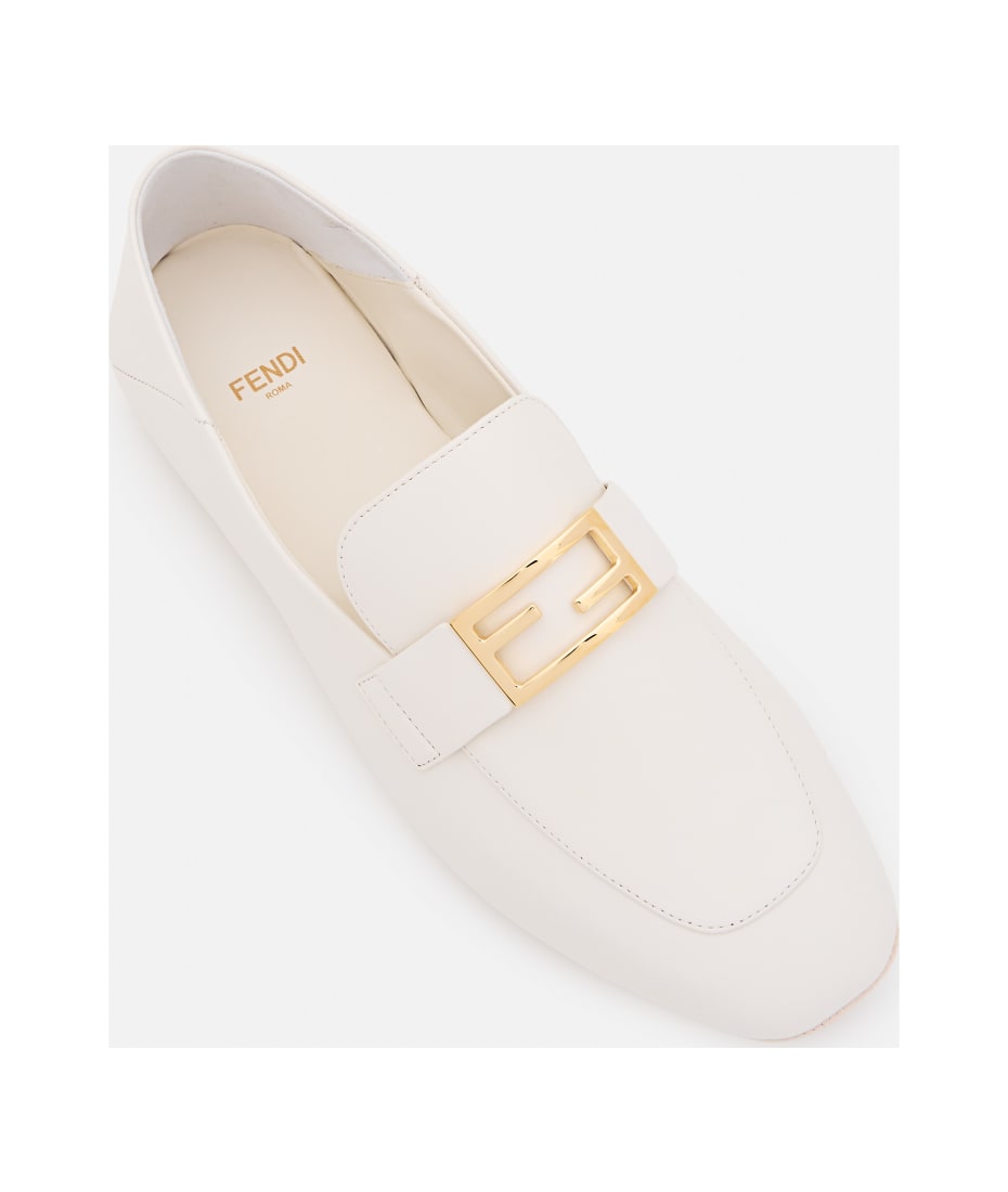 Fendi Leather Loafer - White