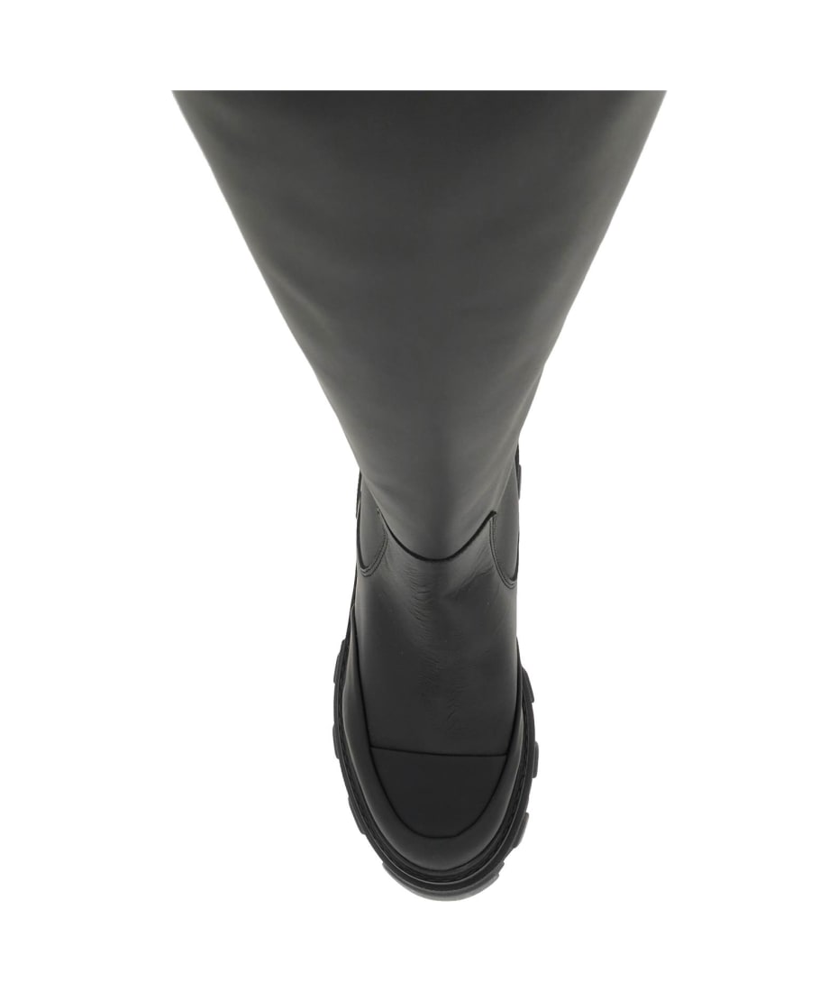 Ganni Tubular Leather Boots | italist