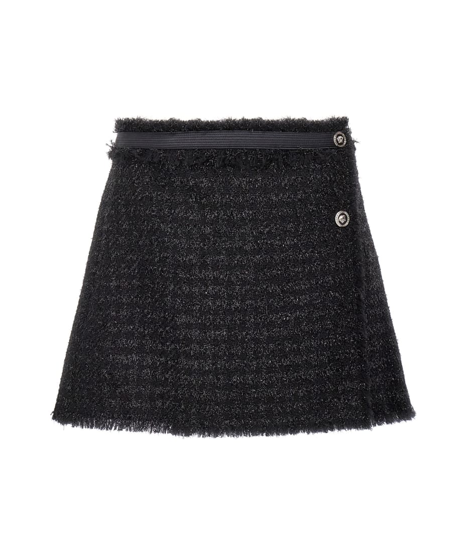 【送料&関税込】Versace Lurex Tweed Skirt Versace Lurex Tweed Skirt | italist
